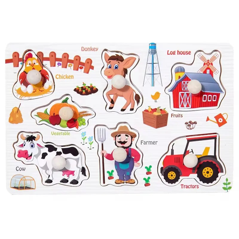 Puzzle 3D MiniGenius Montessori – Învață litere și numere!