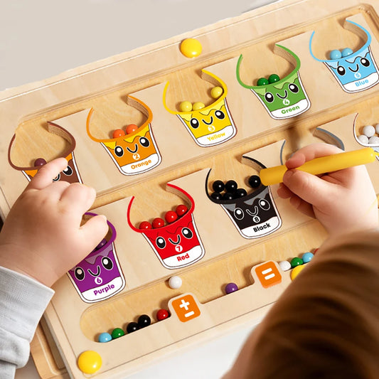 Mini Genius Educational 2-in-1 Wooden Magnetic Maze